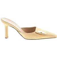 Chanel Mule/Clog: Gold Shoes - Size