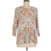 J.Jill 3/4 Sleeve Blouse: Orange Tops