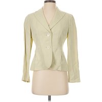 Ann Taylor Blazer Jacket: Ivory Jackets & Outerwear - Size 2 Petite