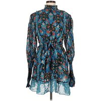 FARM Rio Cocktail Dress: Blue Paisley Pattern Dresses - Used