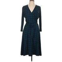 Leota Casual Dress - Wrap: Teal Dresses - Used