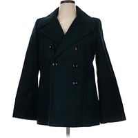Calvin Klein Wool Coat: Teal Jackets & Outerwear - Size