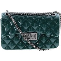 Crossbody Bag: Green Argyle Pattern Bags