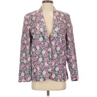 mille Resort & Travel Blazer Jacket: Purple Floral Pattern Jackets & Outerwear - Size X