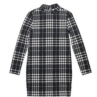 Shein Dress: Gray Houndstooth Pattern Skirts & Dresses - Used - Size