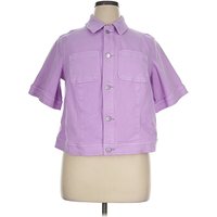 Talbots Jacket: Purple Jackets & Outerwear - Size 0X Plus