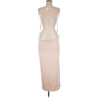 AFRM Cocktail Dress - Slip dress: Tan Dresses - Used