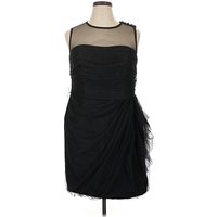White by Vera Wang Cocktail Dress - Party: Black Dresses - Used - Size