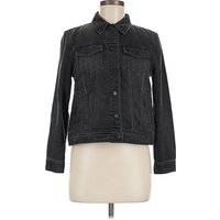 Old Navy Denim Jacket: Black Jackets & Outerwear - Size Medium Petite