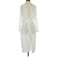 Missguided Cocktail Dress - Wrap: Ivory Dresses - Used - Size