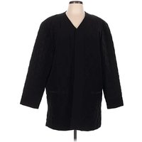Diane von Furstenberg Coat: Black Jackets & Outerwear