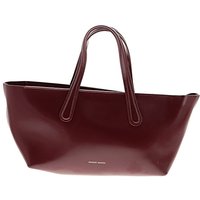 Mansur Gavriel Tote Bag: Burgundy Solid Pattern Bags