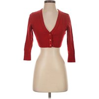 ModCloth Cardigan Sweater: Red Sweaters & Sweatshirts