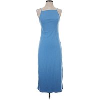 Old Navy Casual Dress - Slip dress: Blue Solid Pattern Dresses - Used - Size X