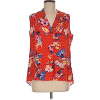Rose + Olive Tank Top Red Plunge Neckline Tops - Used