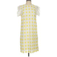 J.Crew Casual Dress - Shift: Yellow Dresses - Used - Size