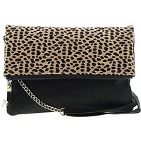 Crossbody Bag: Black Animal Print Pattern Bags