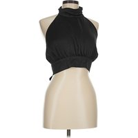 Nasty Gal Inc. Tank Top Black Halter Neckline Tops - Used - Size