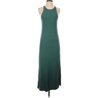 Pink Lily Casual Dress - Slip dress: Teal Solid Pattern Dresses - Used
