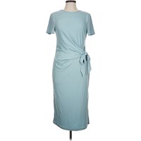 Casual Dress - Wrap: Teal Dresses - Used
