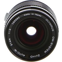 Olympus Zuiko 21mm f/2 Auto-W Manual Focus Lens for OM-Mount, Black