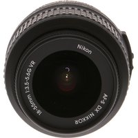 Nikon AF-S DX Nikkor 18-55mm f/3.5-5.6 G VR Autofocus APS-C Lens, Black
