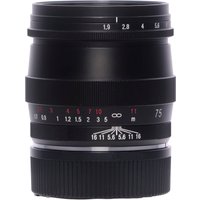 Voigtlander 75mm f/1.9 Ultron M.C (Multicoated) VM Lens for Leica M-Mount, Matte Black