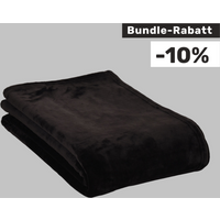 Silky Wohndecke schwarz