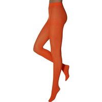 Collants en microfibre 60 deniers pour femme – Orange fluo – XXL