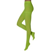 Collants de soirée colorés 60 deniers – Jaune fluo – XXL