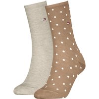 Chaussettes femme à pois - Lot de 2 - Sable - 35-38
