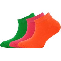 Lot de 3 paires de chaussettes de sport – Vert fluo – Pointure 23-26