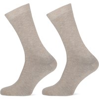 Unisex bamboe sokken - Beige - 35-38 - 2 paar