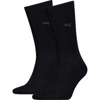 Chaussettes classiques en coton pour homme - 2 paires - Noires - Pointures 39 à 42