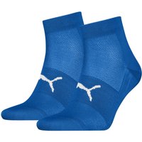 Unisex quarter sportsokken - Blue - 39-42 - 2 paar