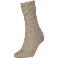 Chaussettes en maille torsadée pour femmes - Sable - Pointures 39 à 42