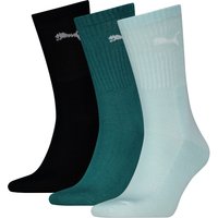 Chaussettes de sport unisexes à semelle éponge – Emerald Ice - Eau douce – Pointures 39 à 42 – 3 paires