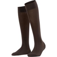 Dames Cotton Touch kniekousen - D. Brown - 39-42
