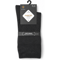 Unisex diabetes sokken dun - Antraciet - 43-46 - 2 paar