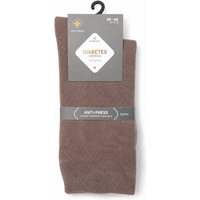 Unisex diabetes sokken dun - Dark beige - 35-38 - 2 paar