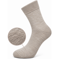 Unisex diabetes sokken medium met badstofzool - Light beige- 39-42 - 2 paar
