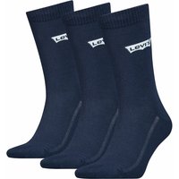 Chaussettes classiques avec logo - coton recyclé - bleu marine - tailles 39 à 42