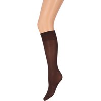 Chaussettes hautes 35 deniers – Chocolat