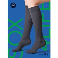Unisex steunkousen van katoen - Antracite - 39-41