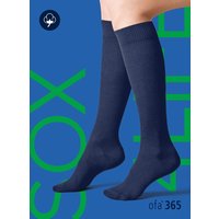 Unisex steunkousen van katoen - Marine - 39-41