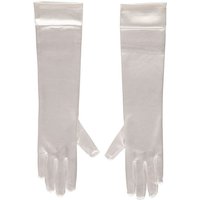 Gant Gala 40 cm en satin blanc