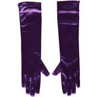 Gant de gala 40 cm en satin violet