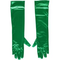 Gant de gala 40 cm en satin – Vert