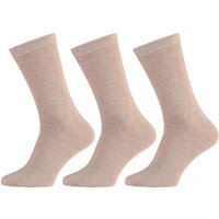 Chaussettes en coton – Beige moyen – 40-46