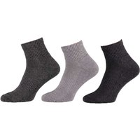 Chaussettes de sport mi-hautes à semelle éponge – Grises – Pointures 36 à 41